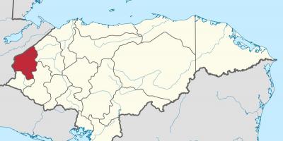 Mapa copan, Honduras