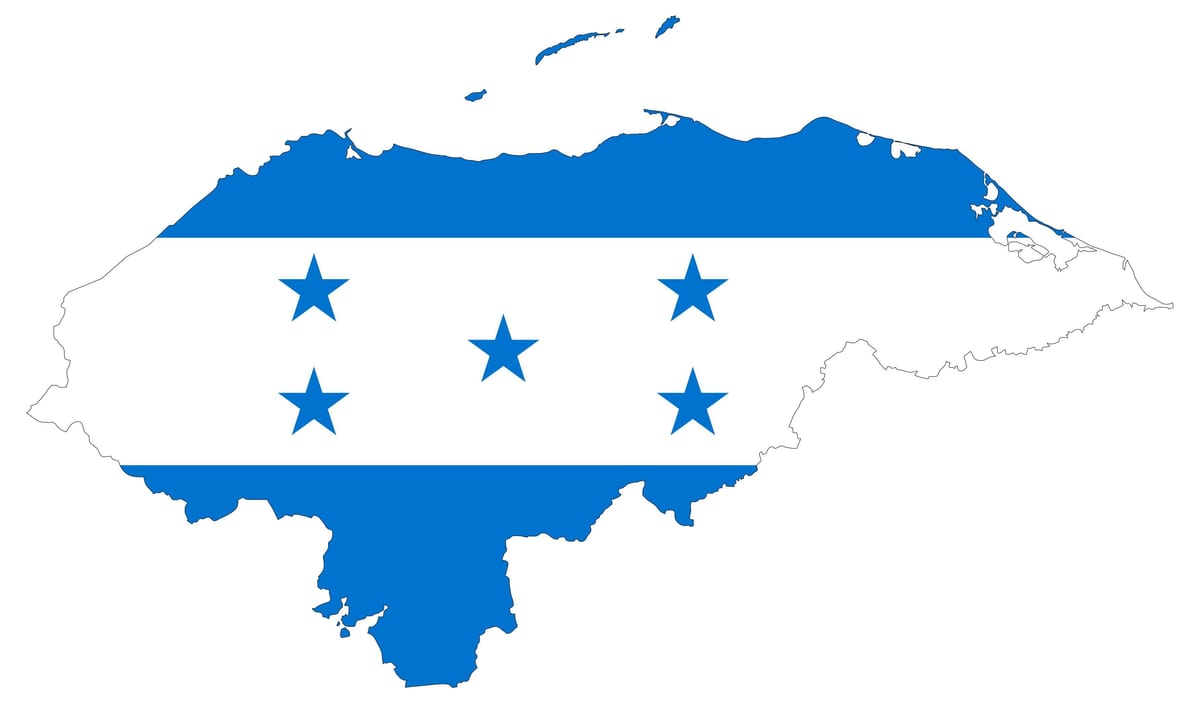 mapa Honduras bandera