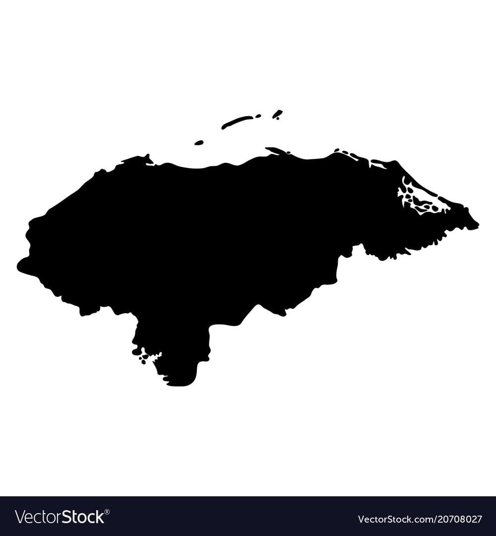 mapa Honduras mapa bektorea