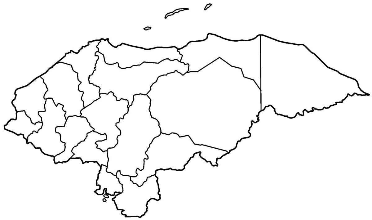 mapa hutsik mapa Honduras