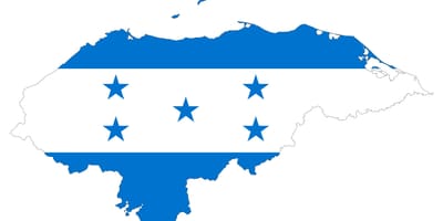 Mapa Honduras bandera