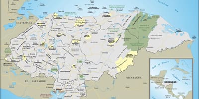 Mapa Honduras errepidea