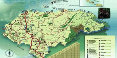 Mapa Honduras geografia