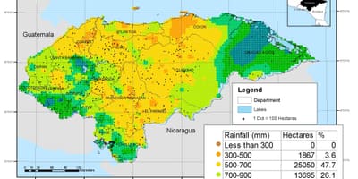 Mapa Honduras klima